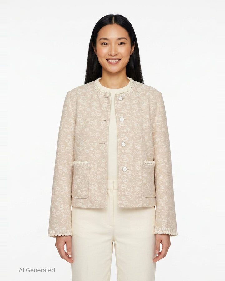 Floral Motif Jacket | Renli Su | Club21 - front
