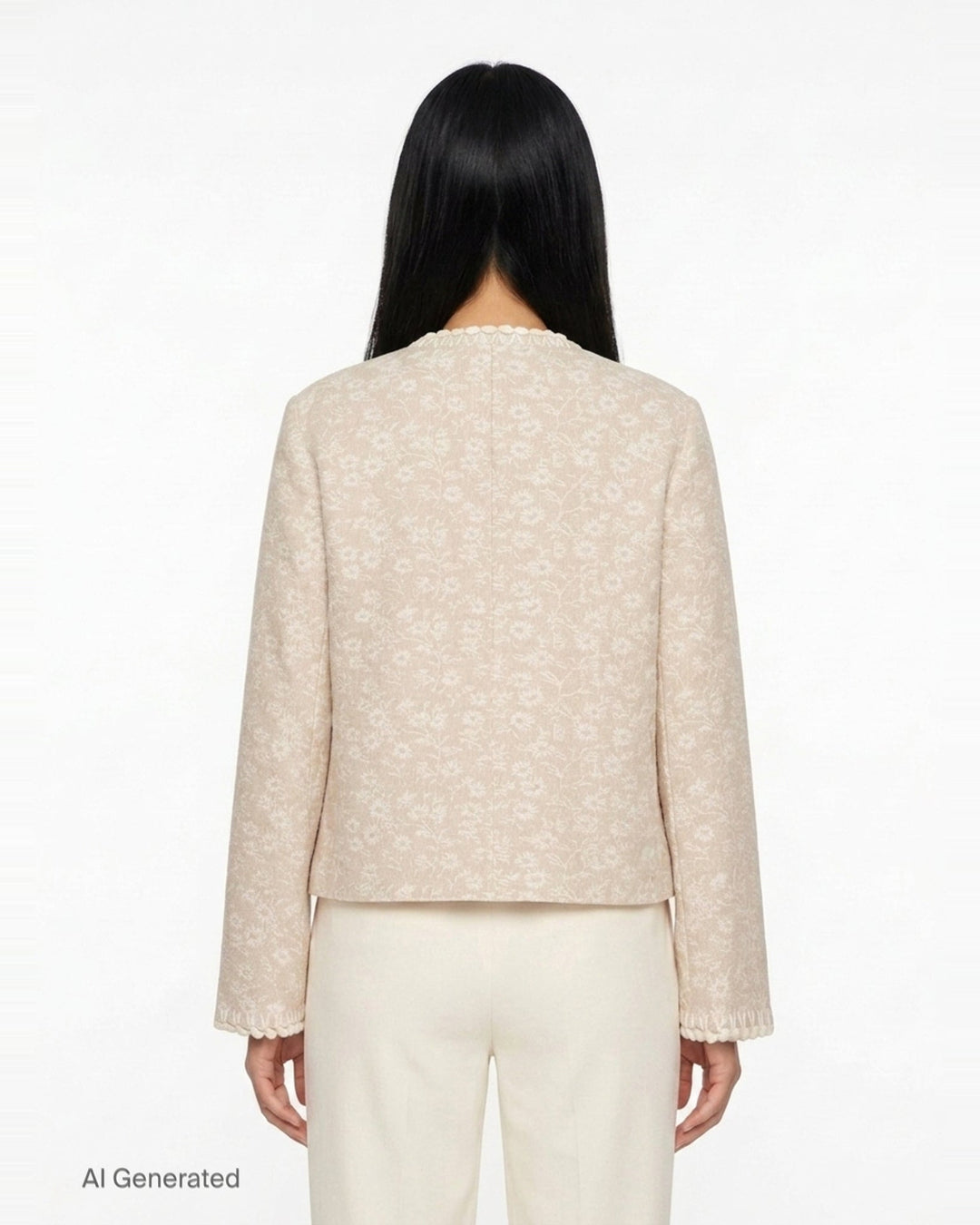 Floral Motif Jacket | Renli Su | Club21 - back