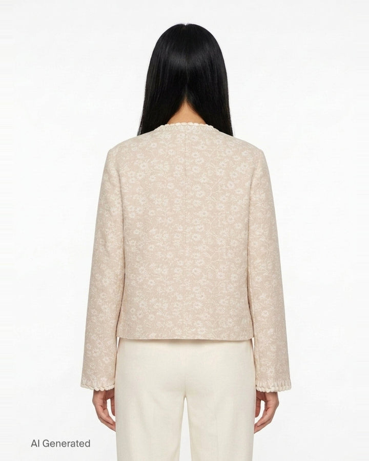 Floral Motif Jacket | Renli Su | Club21 - back