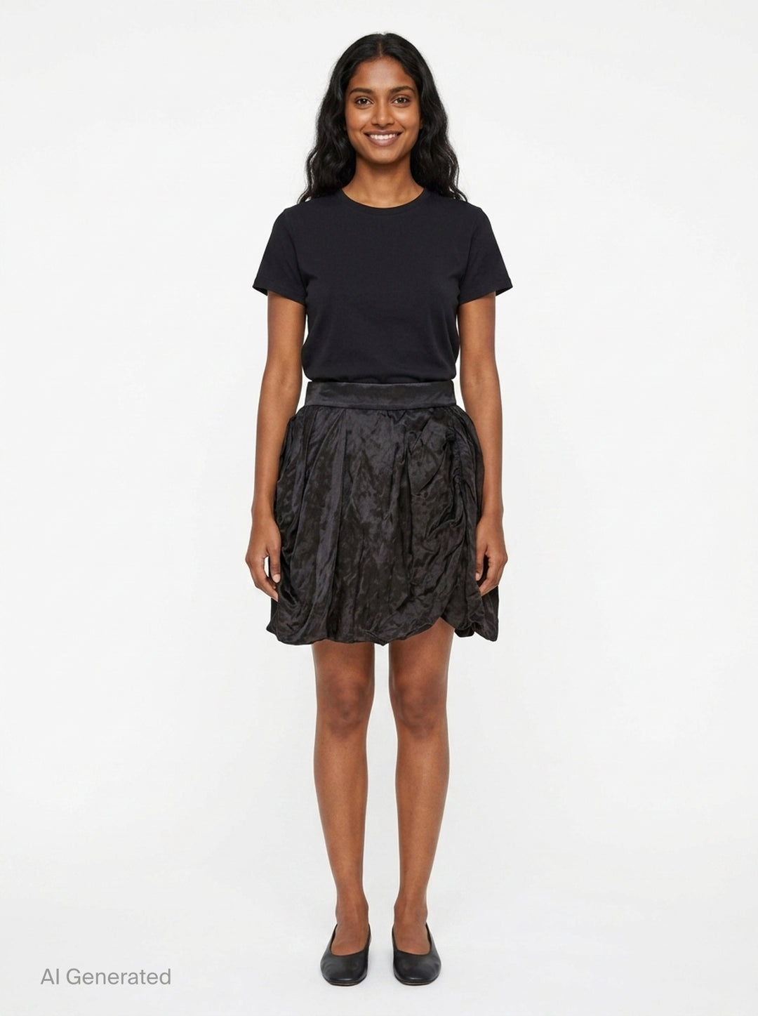 Gathered Mini Skirt | Renli Su | Club21 - front