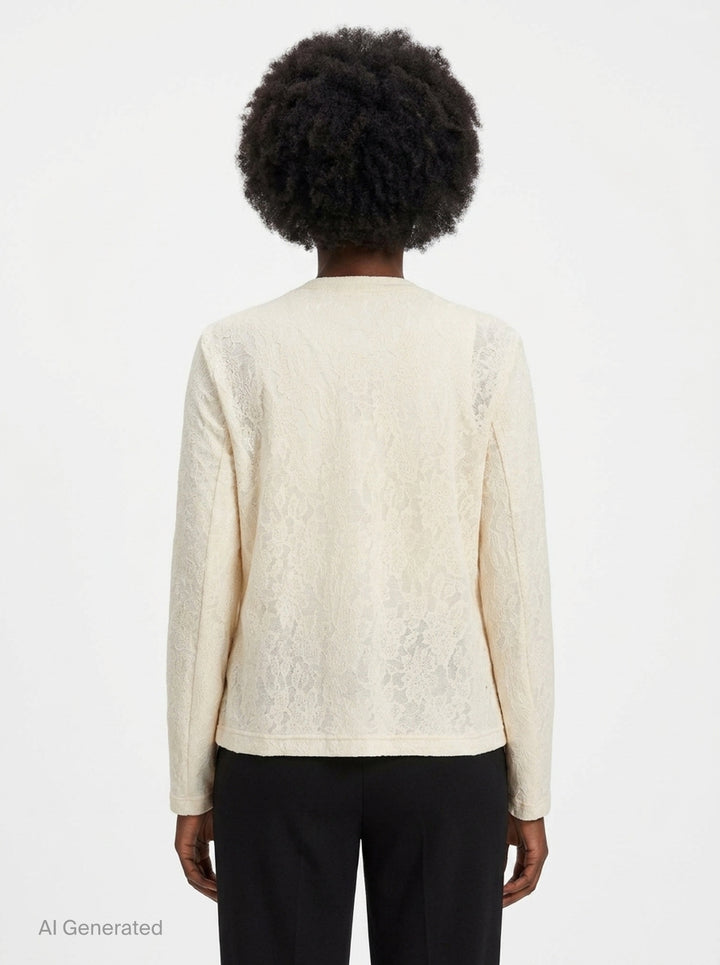 Long Sleeve Bow Cardigan | Renli Su | Club21 - back