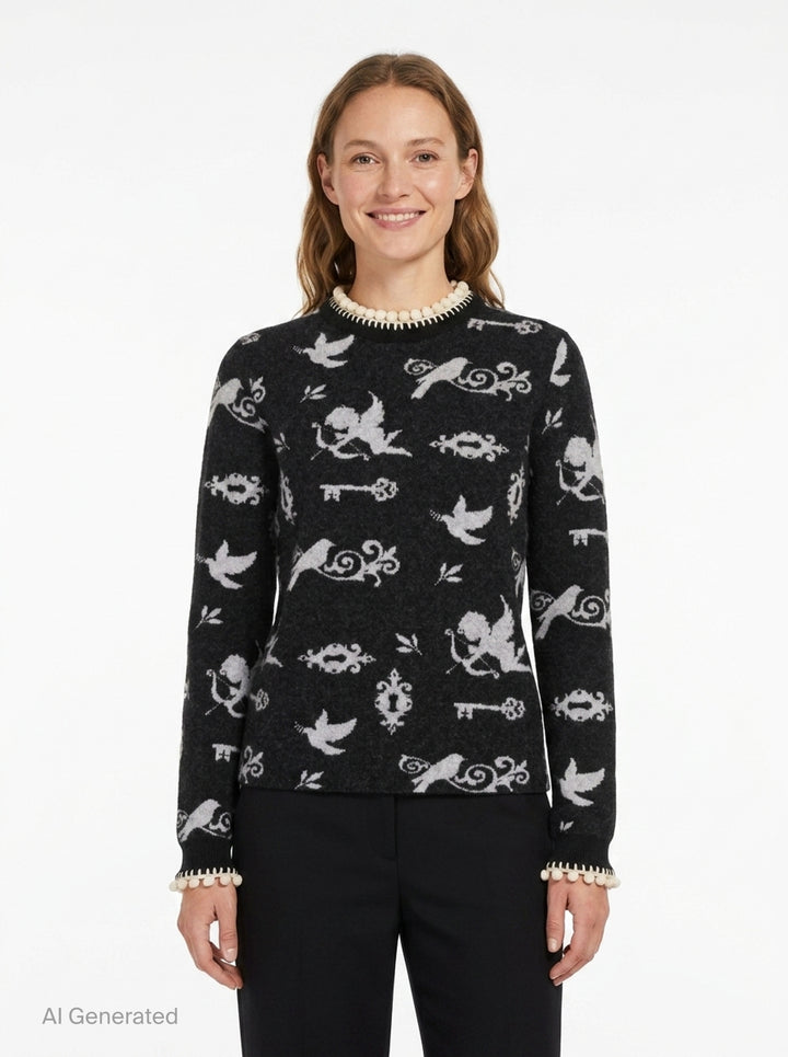 Long Sleeve Knit Jumper | Renli Su | Club21 - front