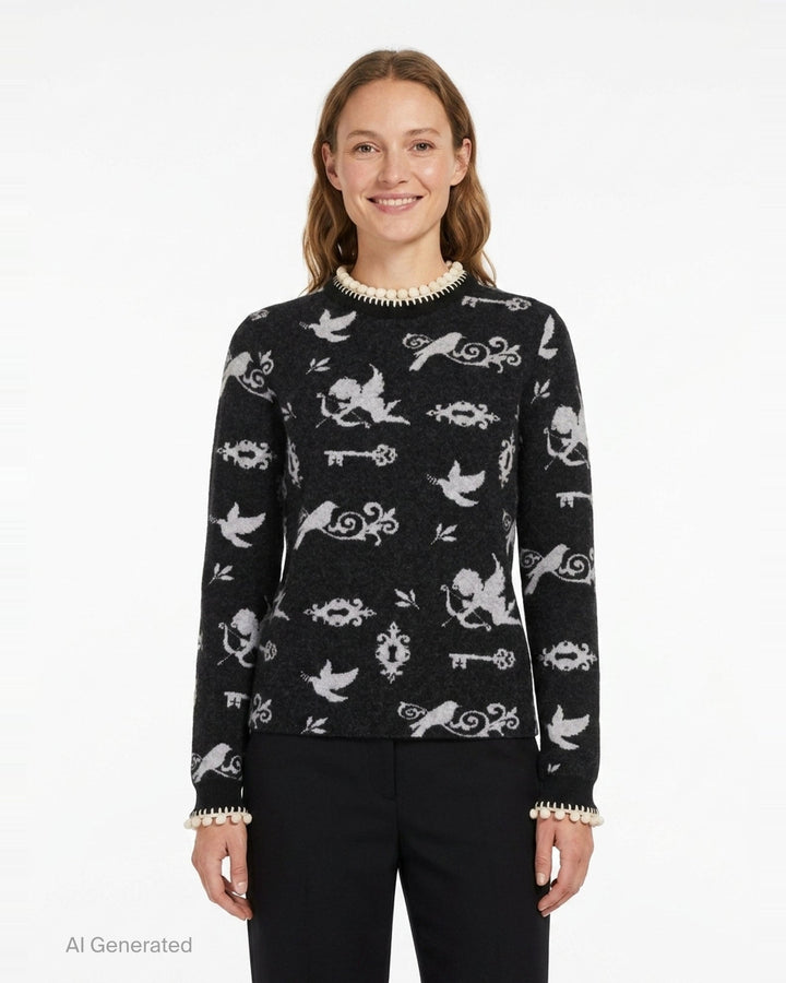 Long Sleeve Knit Jumper | Renli Su | Club21 - front