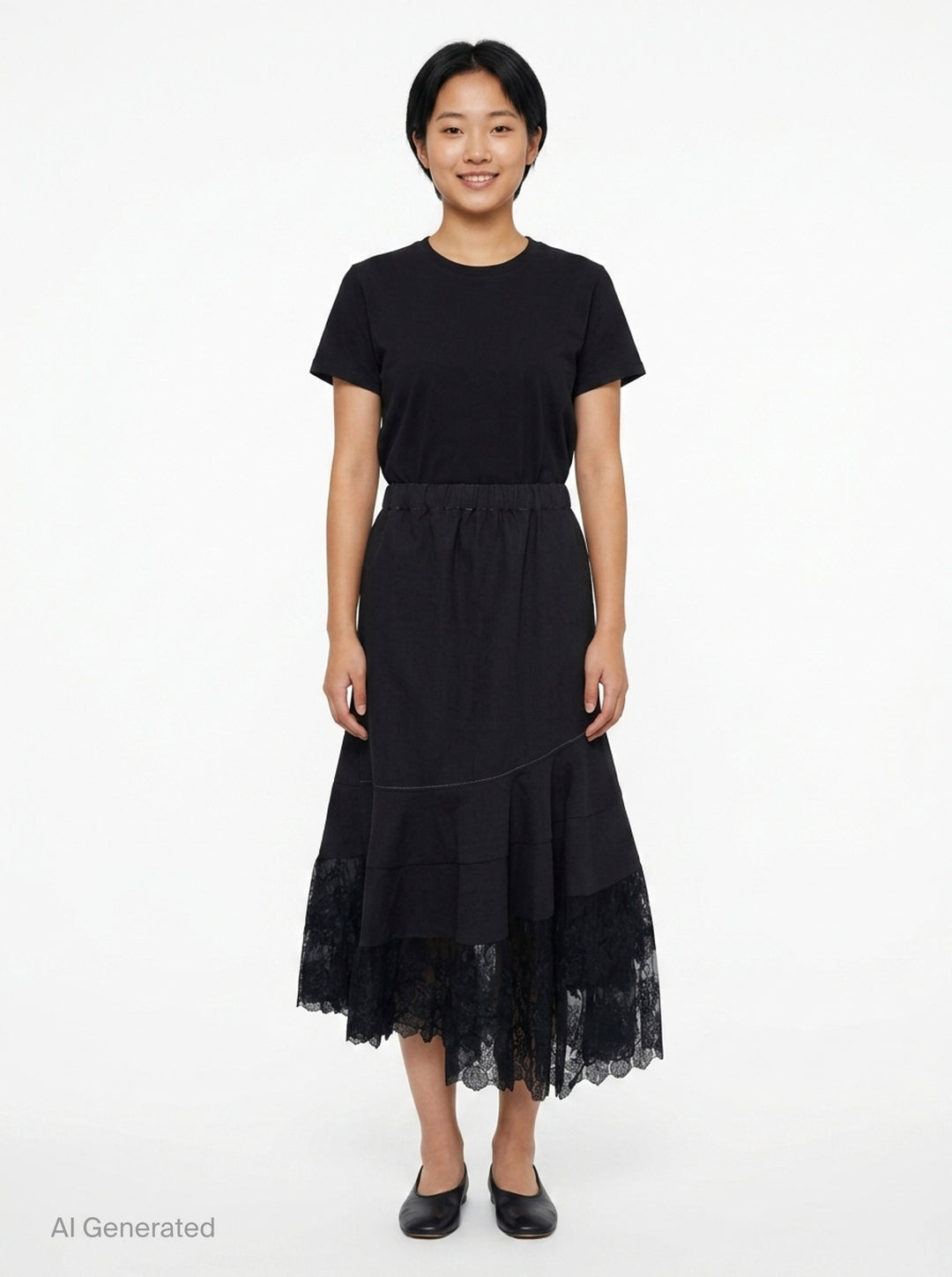 Mermaid Cut Midi Skirt | Renli Su | Club21 - front