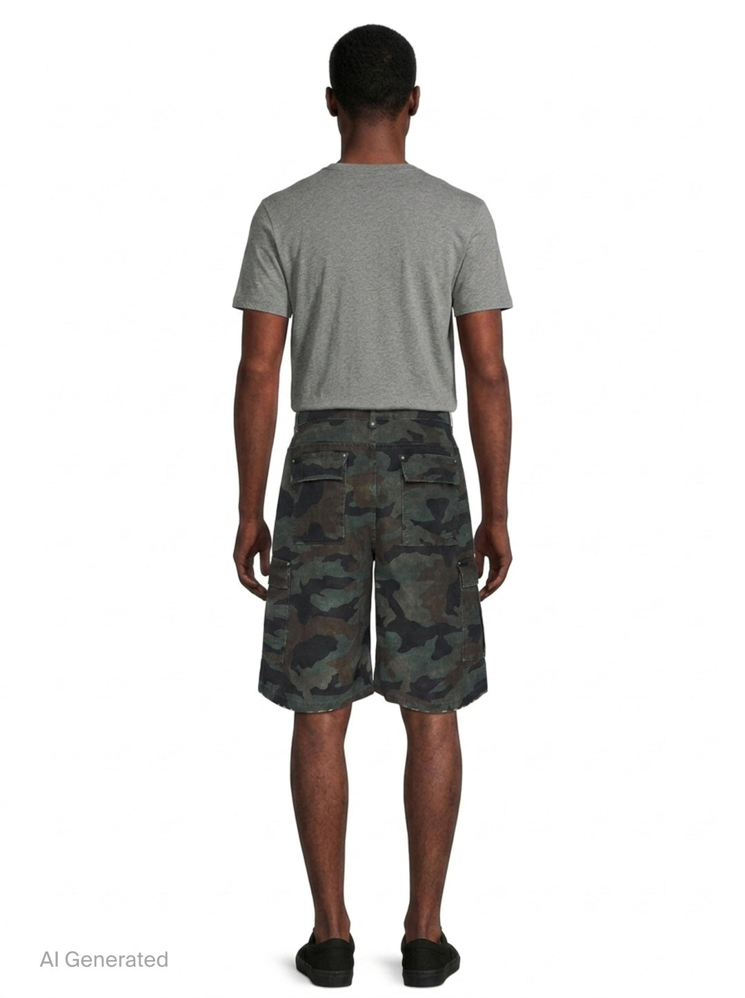 Camo Cargo Shorts | Represent | Club21 - back