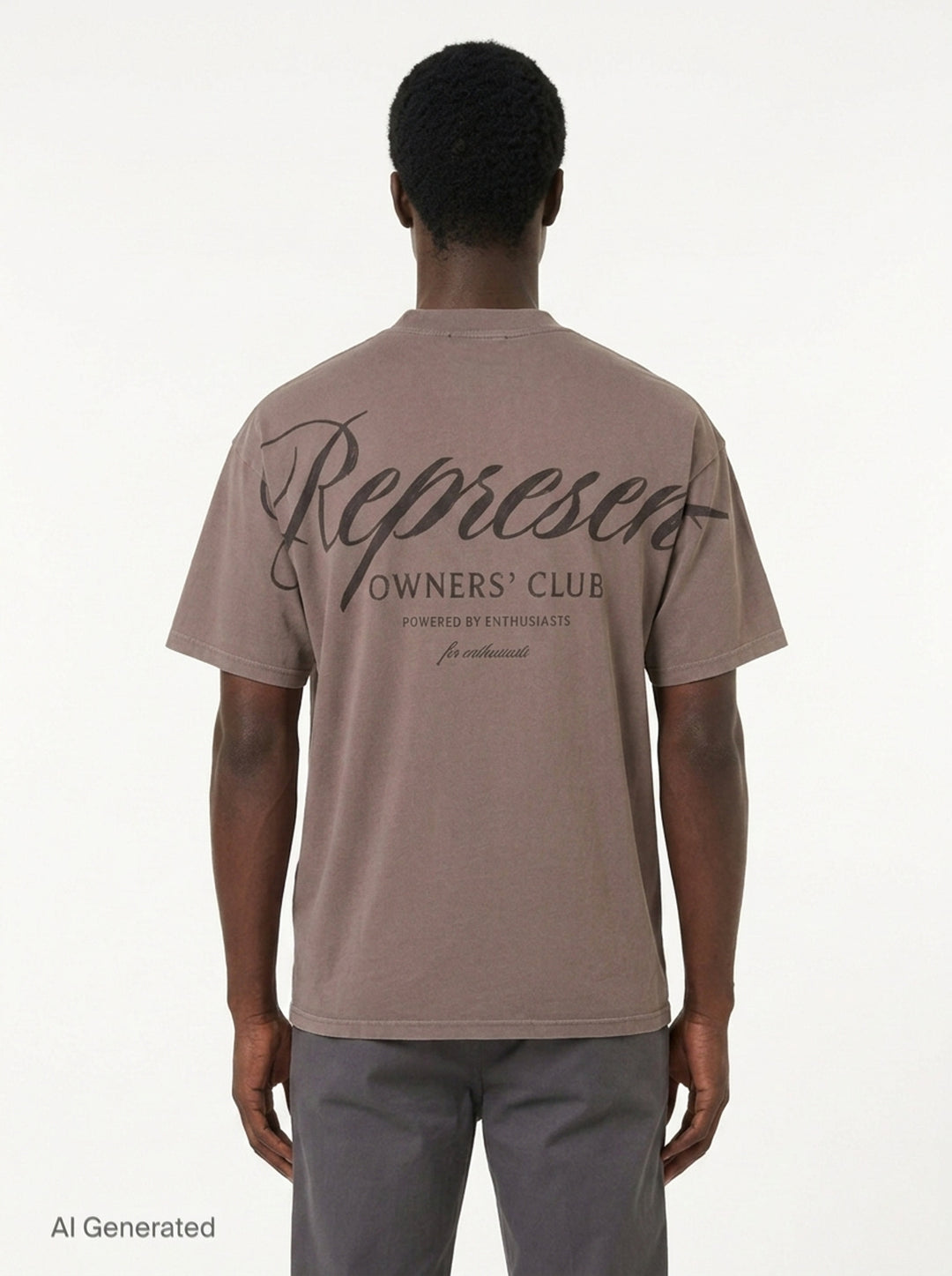 Owners Club Script Tee | Represent | Club21 - back