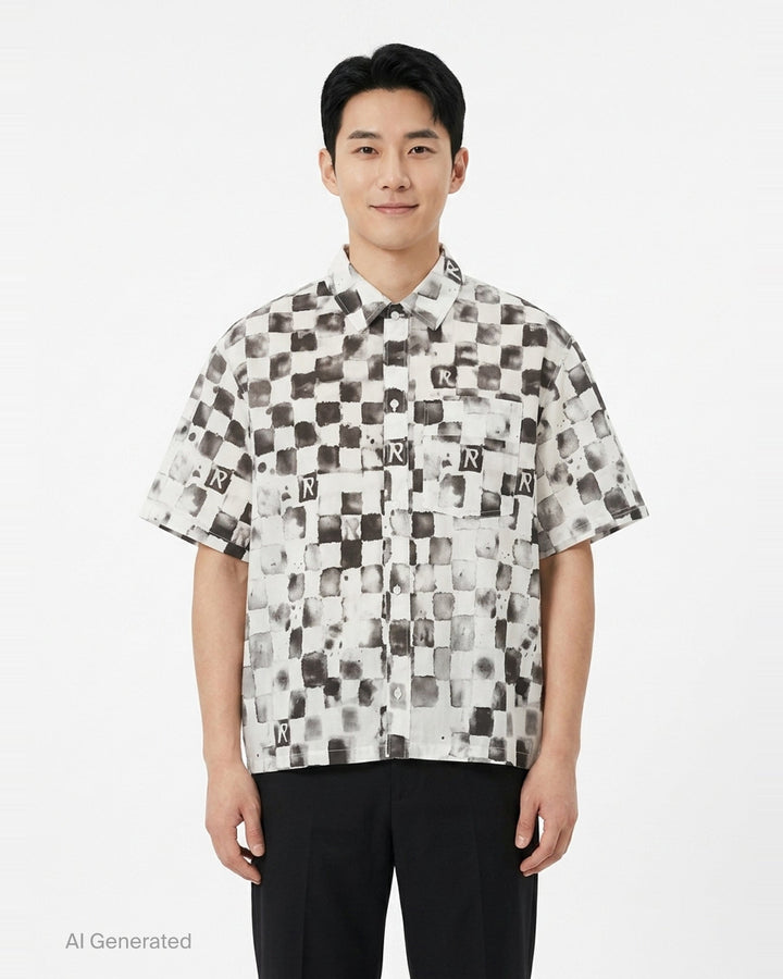 Pool Side Short Sleeve Shirt | Represent | Club21 - front