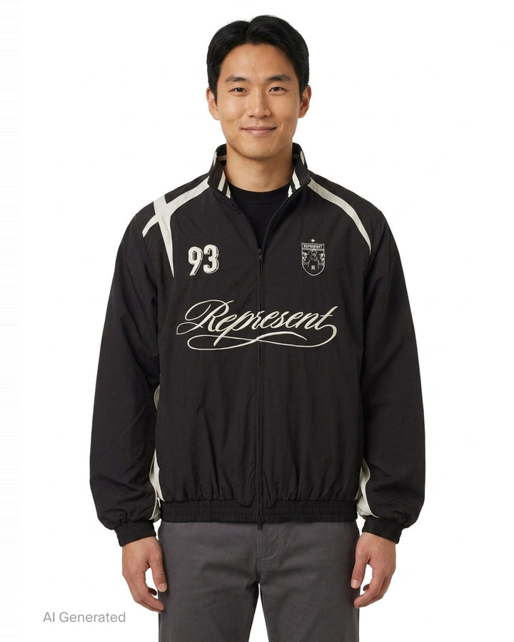 Woven Track Star Jacket | Represent | Club21 - front