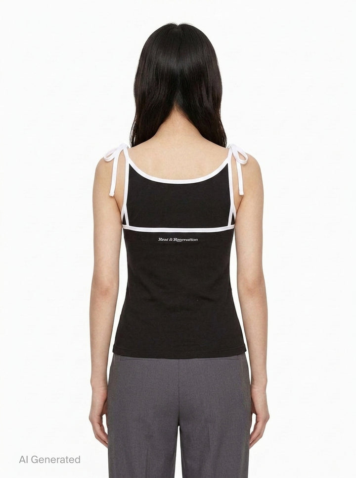 Back Tie Sleeveless Tank Top | Rest&Recreation | Club21 - back