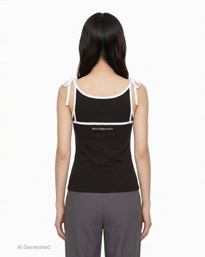 Back Tie Sleeveless Tank Top | Rest&Recreation | Club21 - back