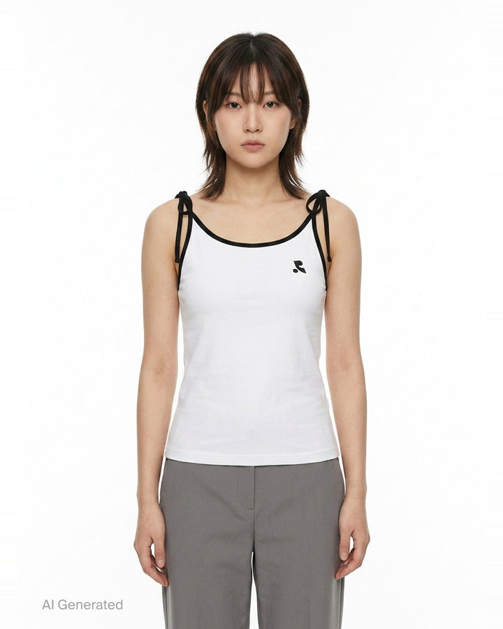 Bow Tie Shoulder Tank Top | Rest&Recreation | Club21 - front