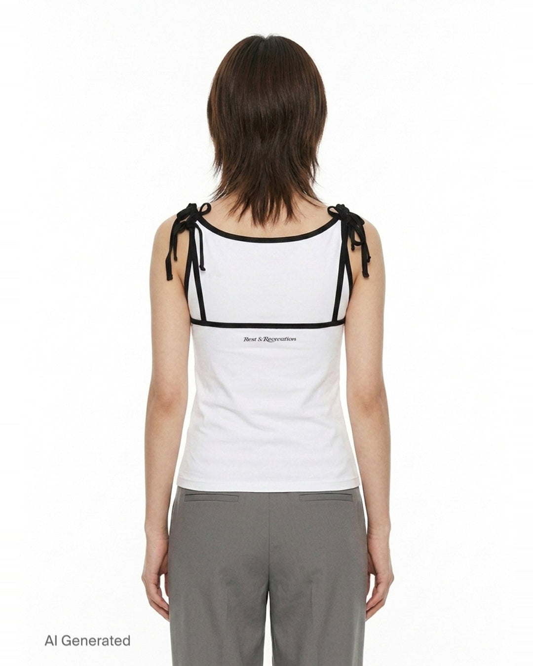 Bow Tie Shoulder Tank Top | Rest&Recreation | Club21 - back