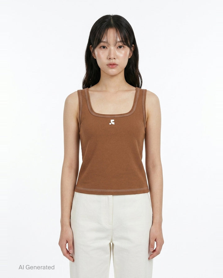 Coloration Stitch Sleeveless Tank | Rest & Recreation | Club21 - front