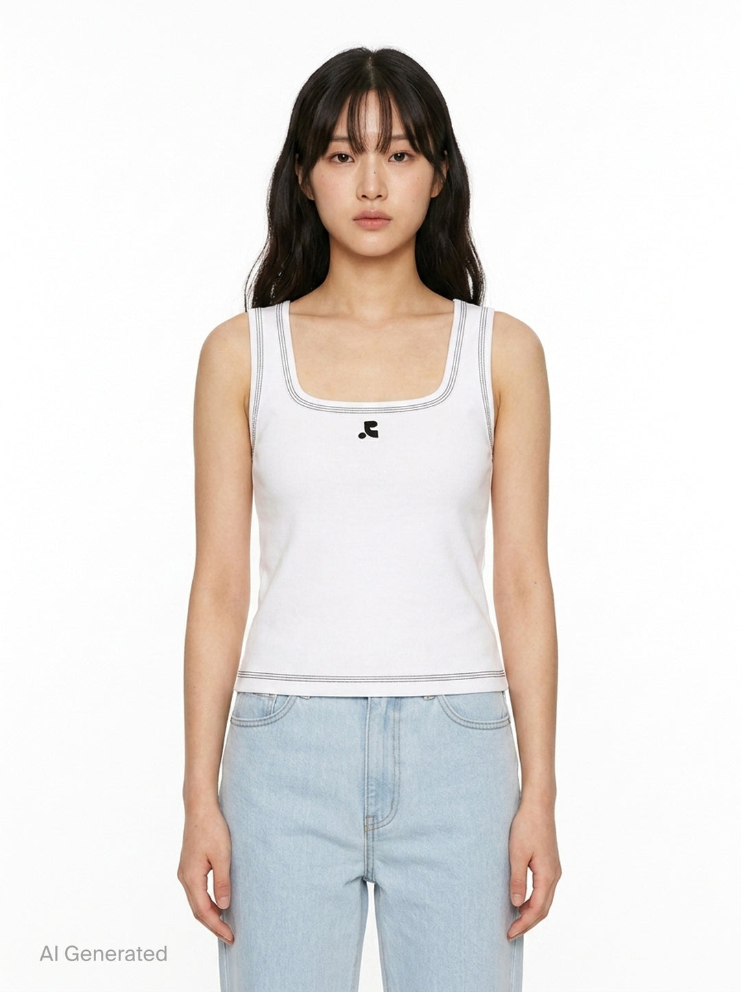 Coloration Stitch Sleeveless Tank | Rest&Recreation | Club21 - front