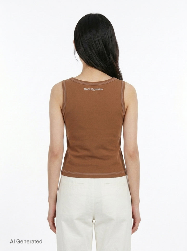 Coloration Stitch Sleeveless Tank | Rest & Recreation | Club21 - back