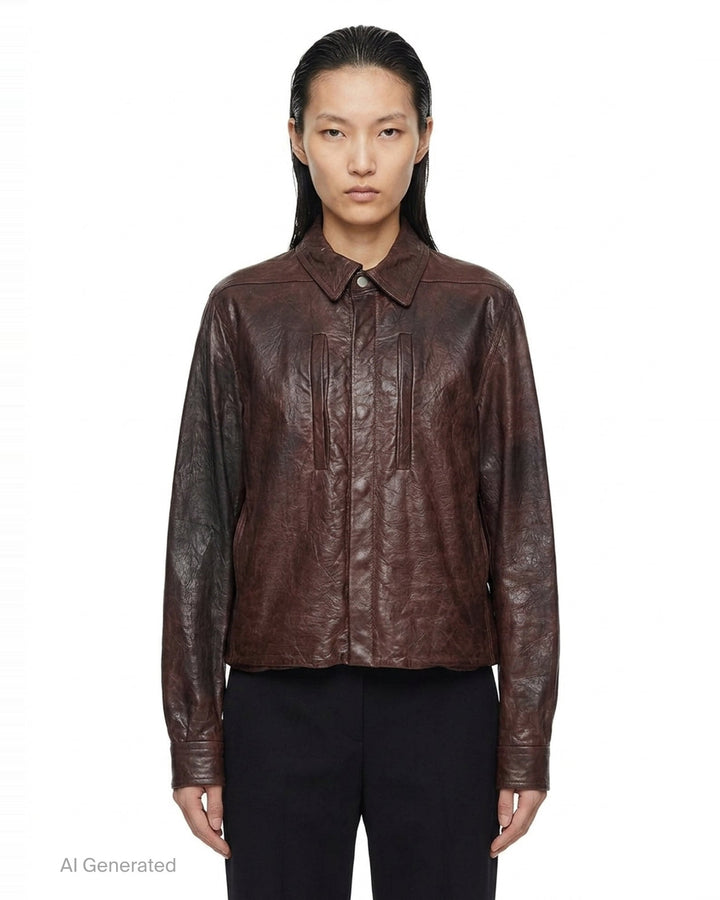 Alice Tumbled Lamb Jacket | Rick Owens | Club21 - front