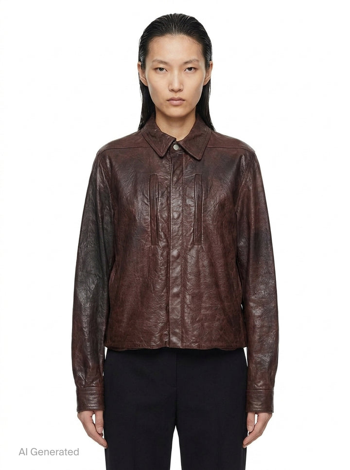 Alice Tumbled Lamb Jacket | Rick Owens | Club21 - front