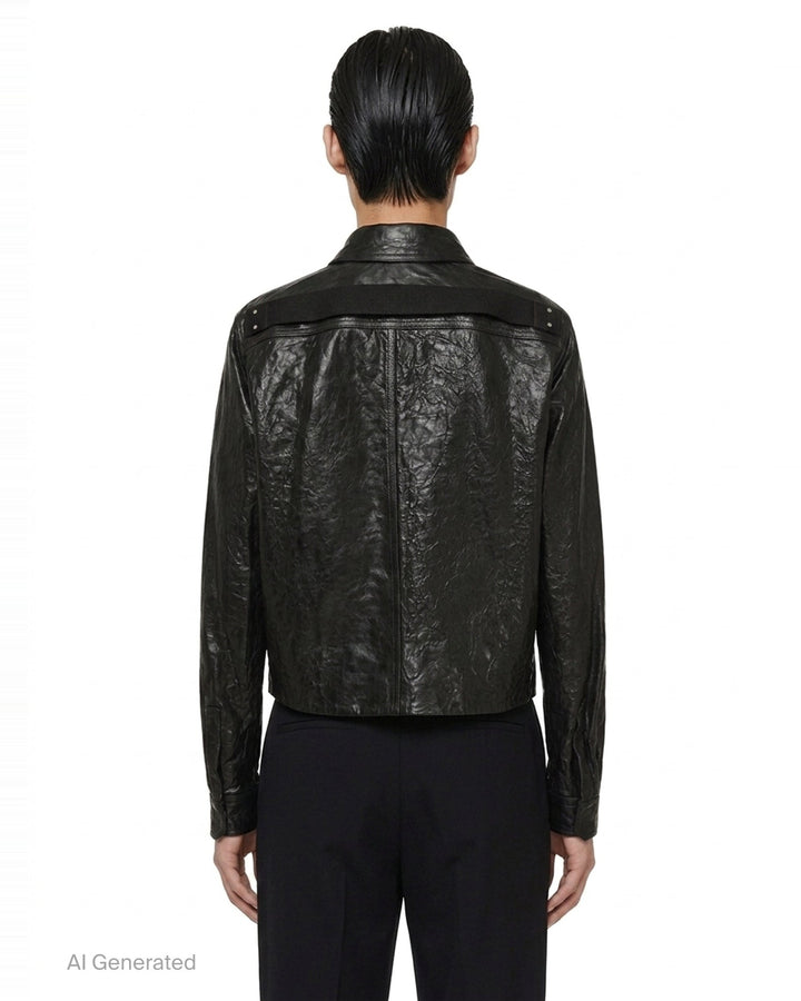 Alice Tumbled Lamb Jacket | Rick Owens | Club21 - back