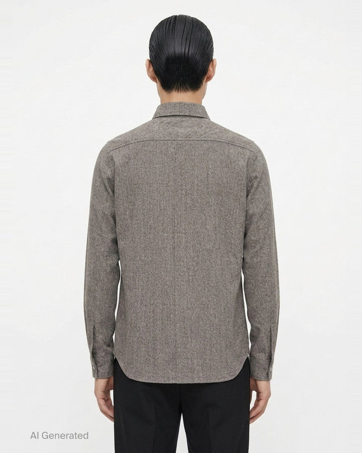 Bishu Wool Long Sleeve Outershirt | Rick Owens | Club21 - back