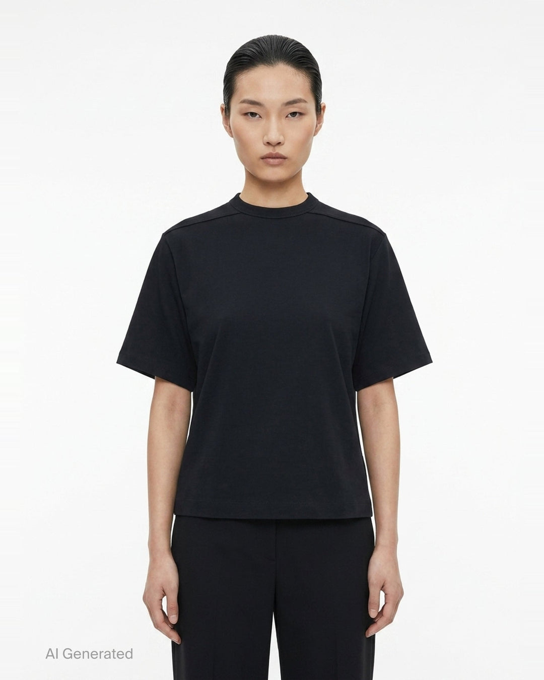 Cropped Brad Classic Cotton Tee | Rick Owens | Club21 - front