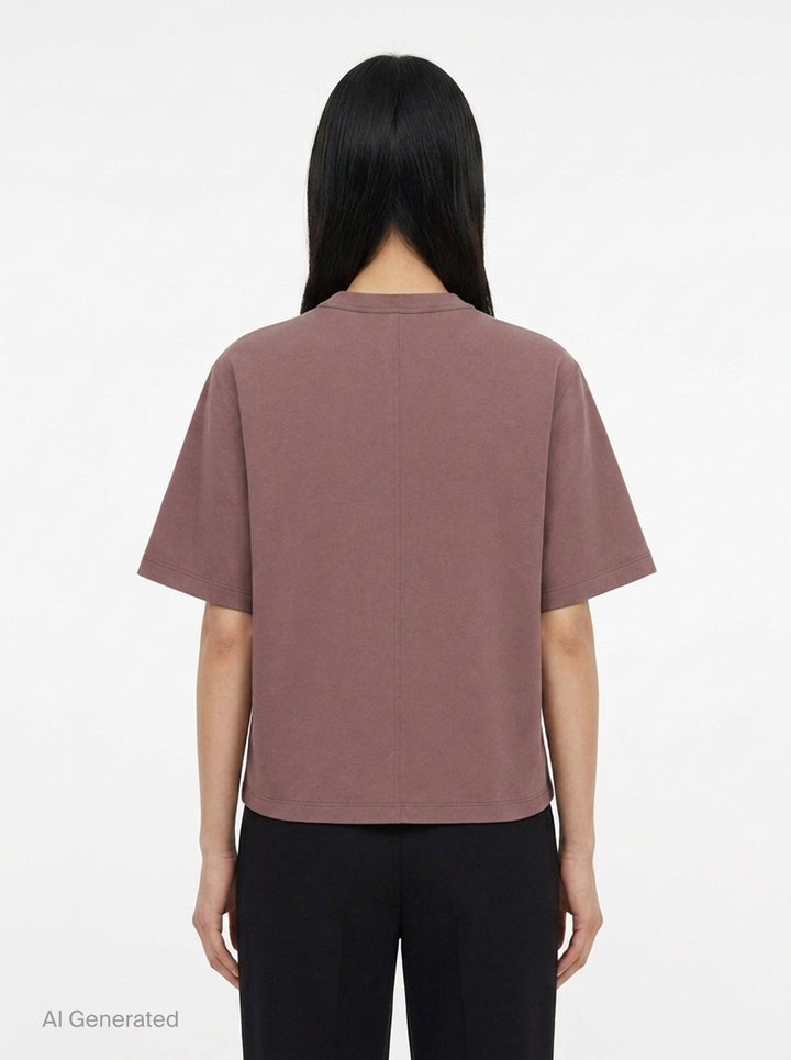 Cropped Brad Classic Cotton Tee | Rick Owens | Club21 - back