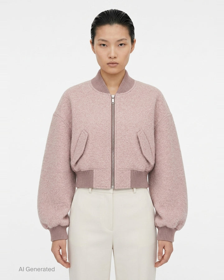 Cropped Flight Washed Blouson | Rick Owens | Club21 - front