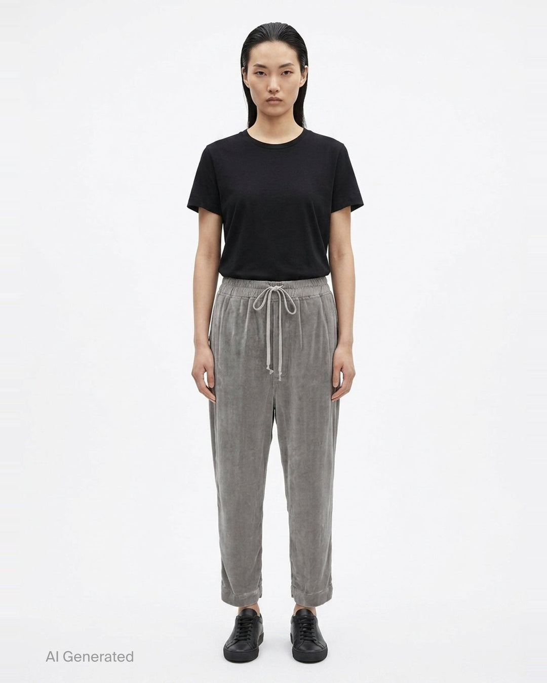 Drawstring Astaires Cropped Pants | Rick Owens | Club21 - front