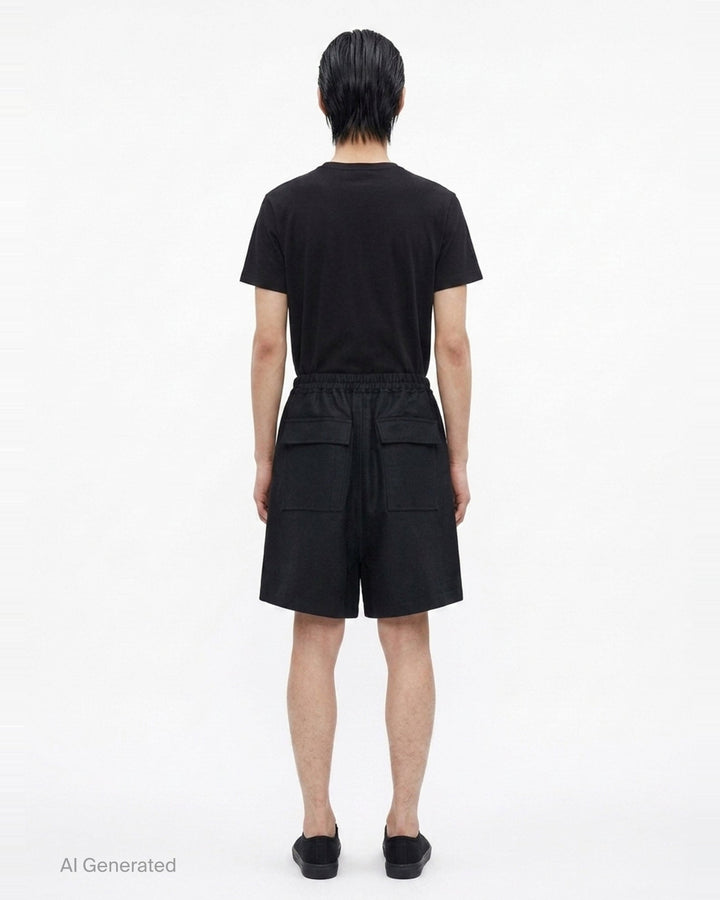 Faun Ramie Moleskin Shorts | Rick Owens | Club21 - back