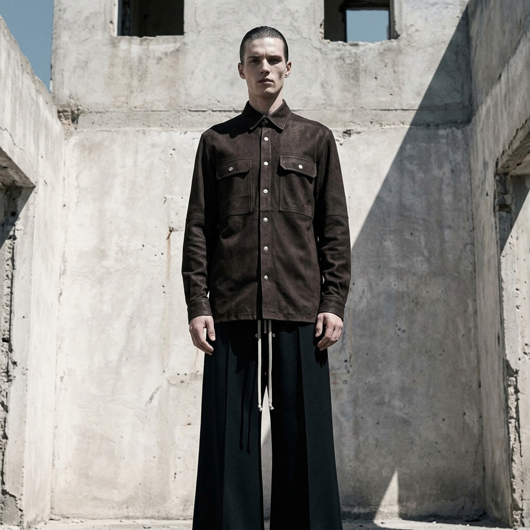 Feather Nappa Leather Outershirt | Rick Owens | Club21 - lifestyle