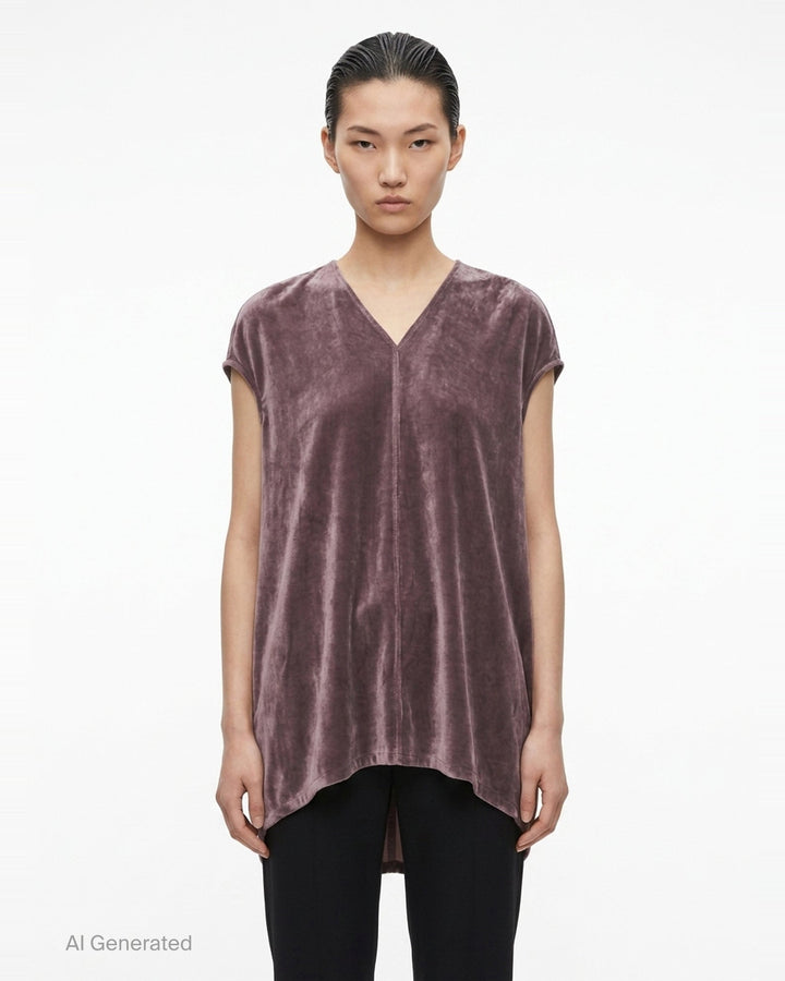 Floating Velvet Top | Rick Owens | Club21 - front