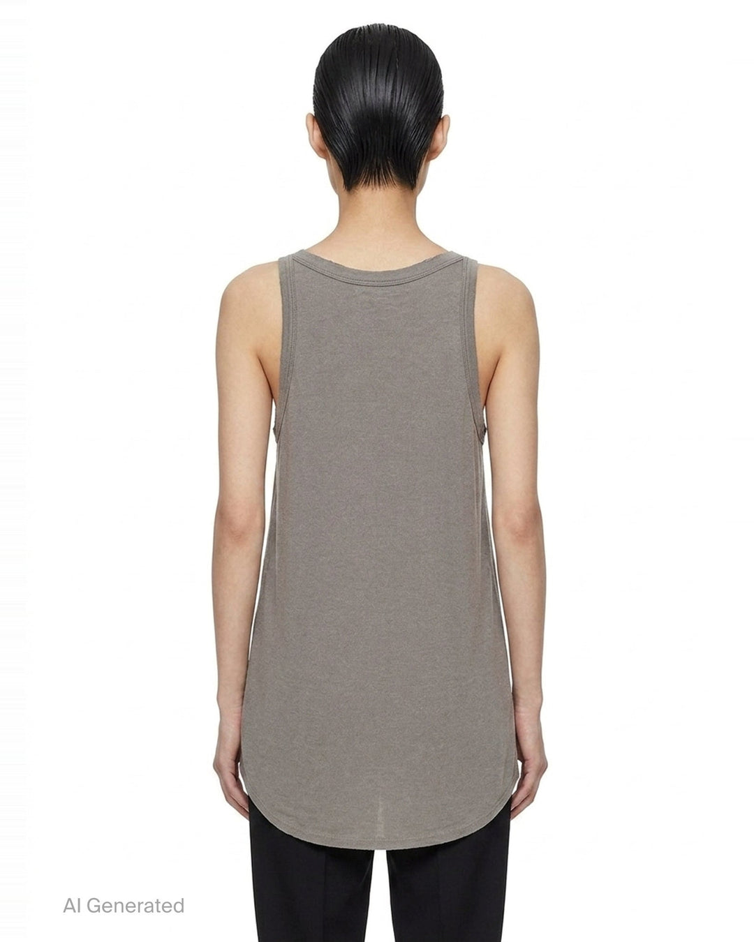 Gigi Rib Wool Silk Tank | Rick Owens | Club21 - back