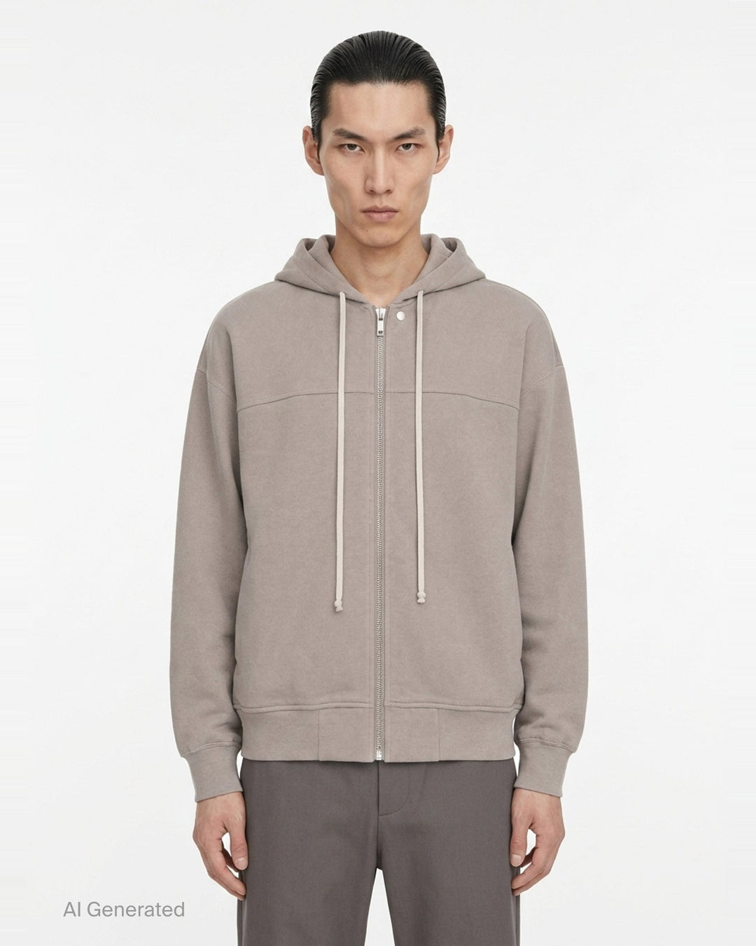 Heavy Jersey Zip Hoodie | Rick Owens | Club21 - front
