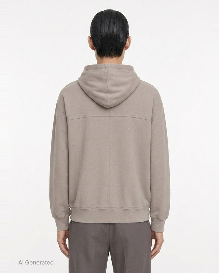 Heavy Jersey Zip Hoodie | Rick Owens | Club21 - back