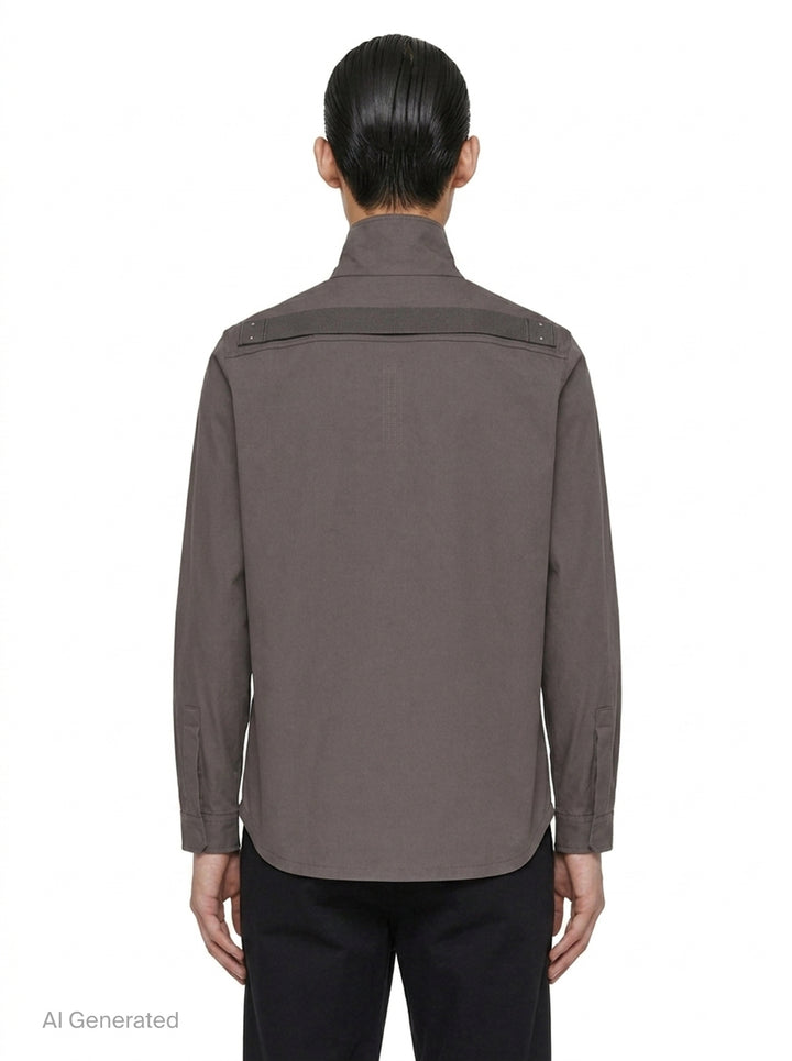 Heavy Poplin Outershirt | Rick Owens | Club21 - back