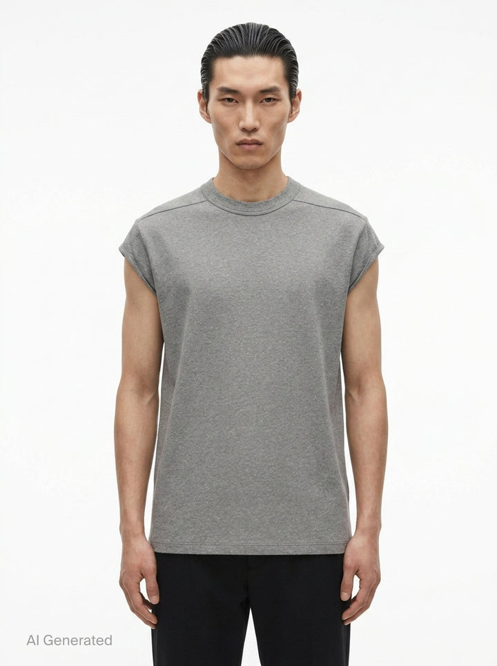 Jumbo Short Sleeve Melange Tee | Rick Owens | Club21 - front