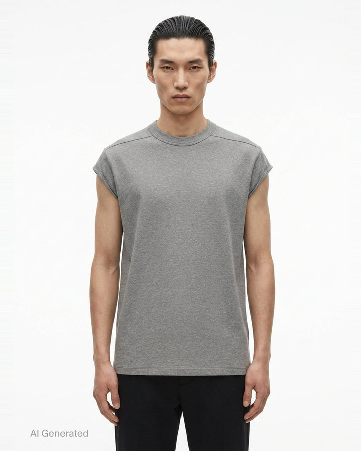 Jumbo Short Sleeve Melange Tee | Rick Owens | Club21 - front