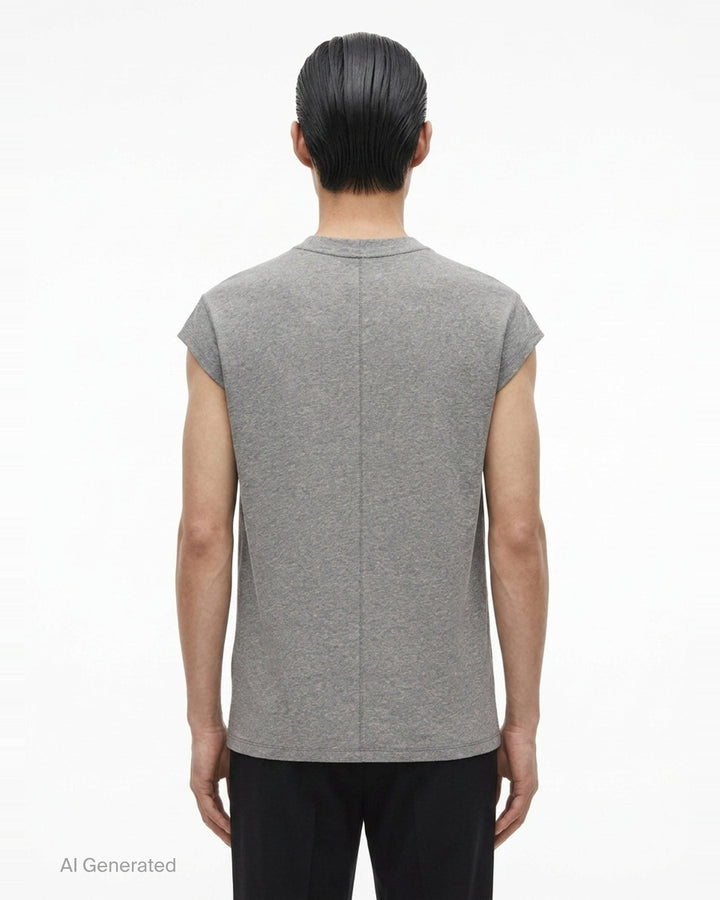 Jumbo Short Sleeve Melange Tee | Rick Owens | Club21 - back