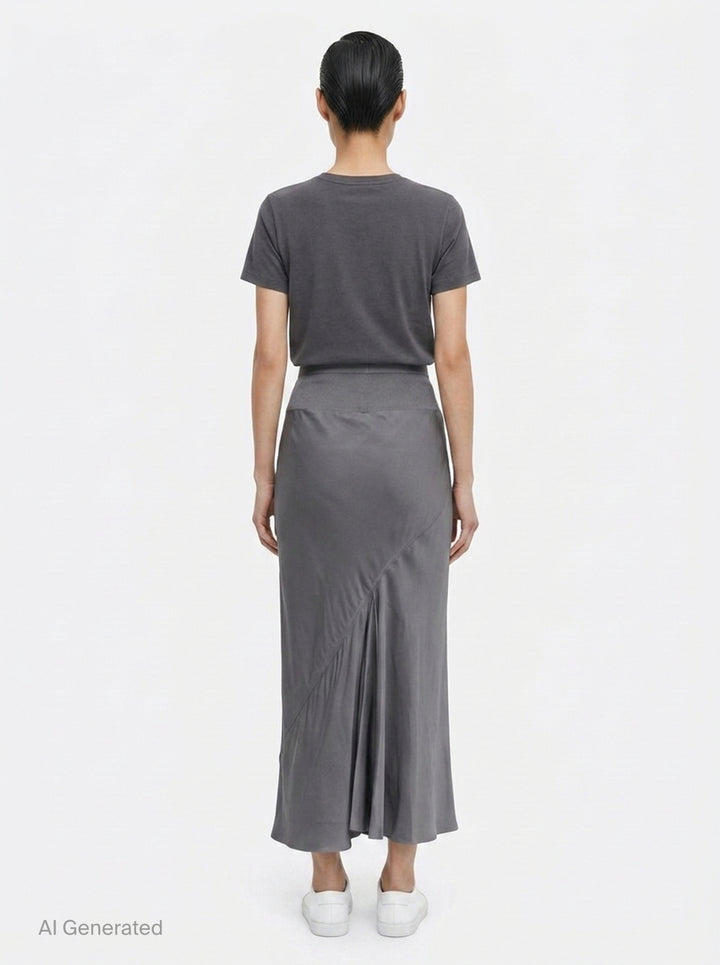 Knee Bias Velvet Skirt | Rick Owens | Club21 - back