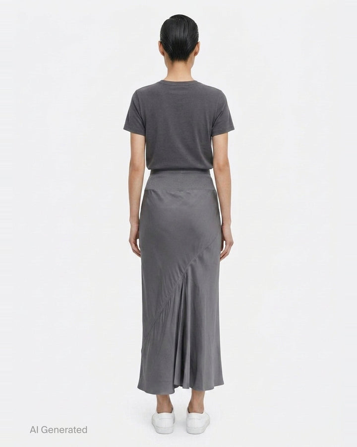 Knee Bias Velvet Skirt | Rick Owens | Club21 - back