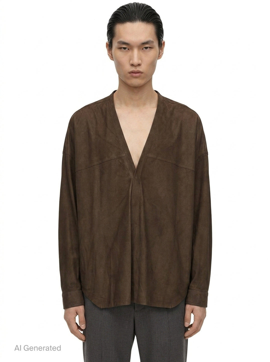 Larry Feather Nappa Shirt | Rick Owens | Club21 - front