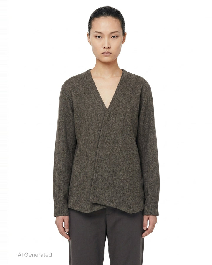 Larry Wrap Shirt | Rick Owens | Club21 - front