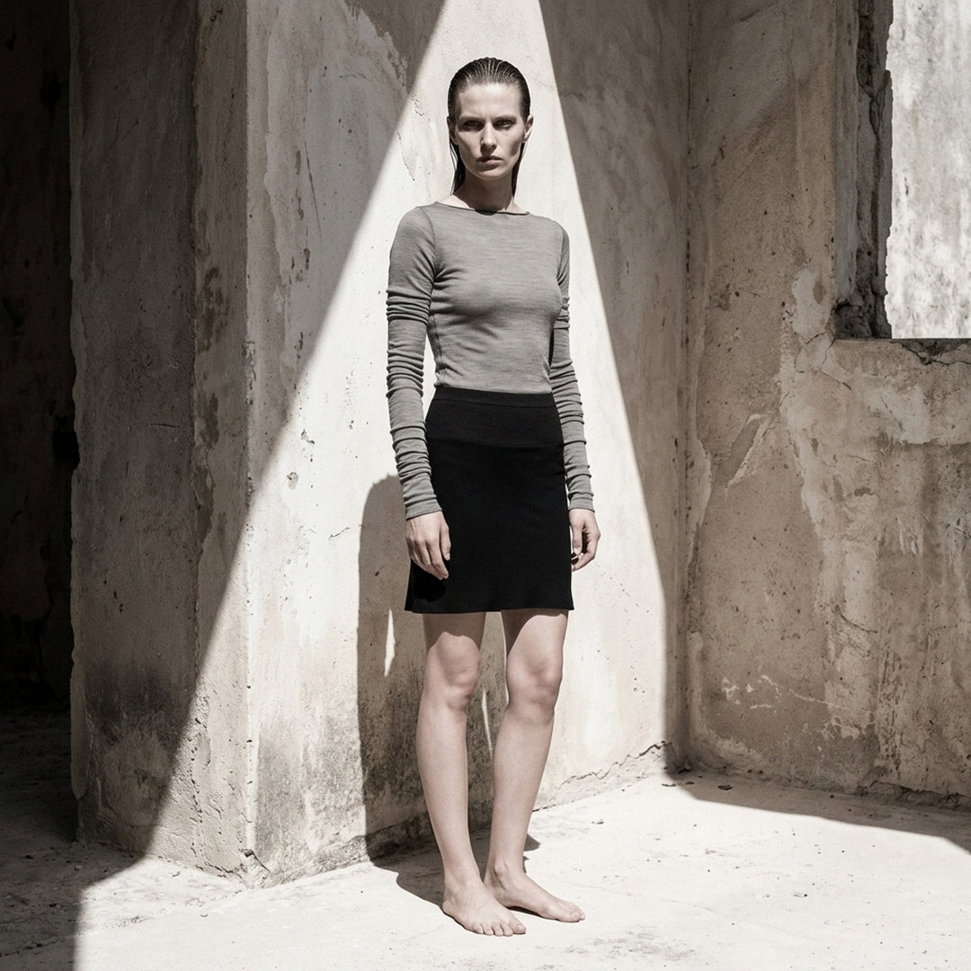 Long Sleeve Wool Silk Tee | Rick Owens | Club21 - lifestyle
