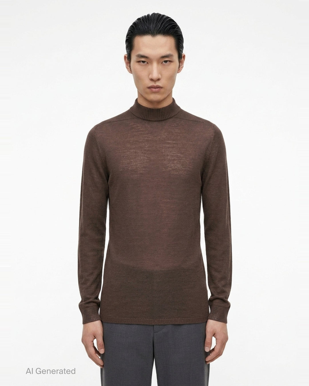 Lupetto Lightweight Mock Neck Sweater | Rick Owens | Club21 - front