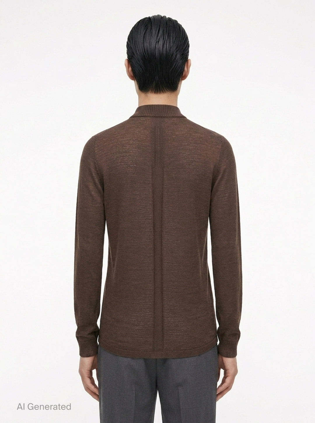 Lupetto Lightweight Mock Neck Sweater | Rick Owens | Club21 - back