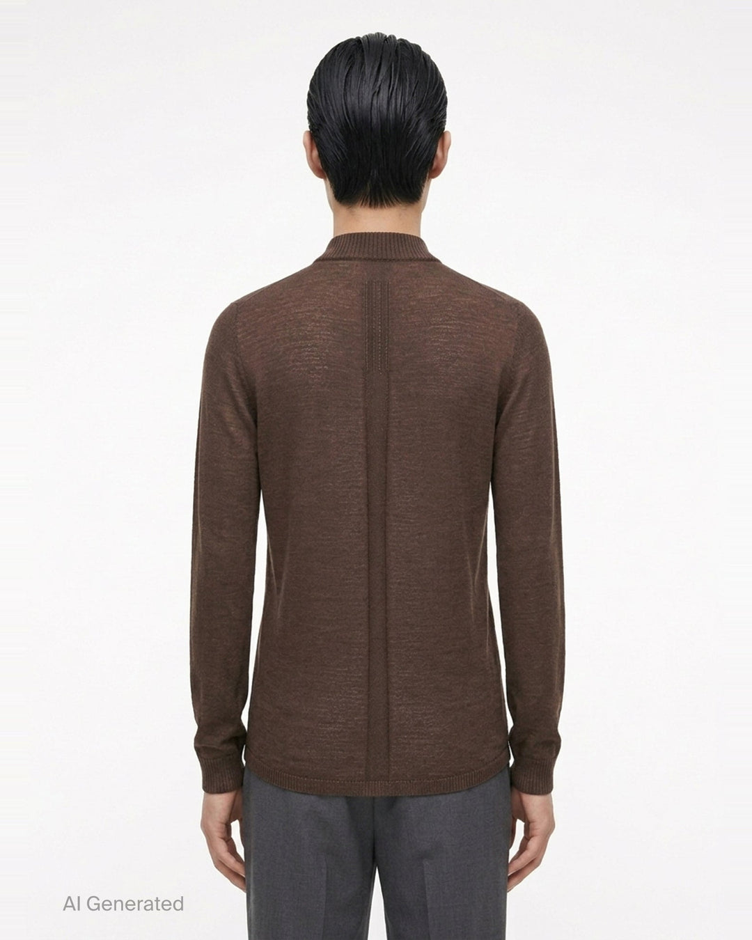 Lupetto Lightweight Mock Neck Sweater | Rick Owens | Club21 - back