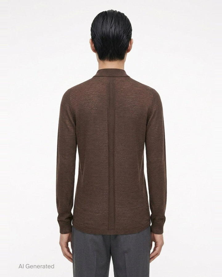 Lupetto Lightweight Mock Neck Sweater | Rick Owens | Club21 - back