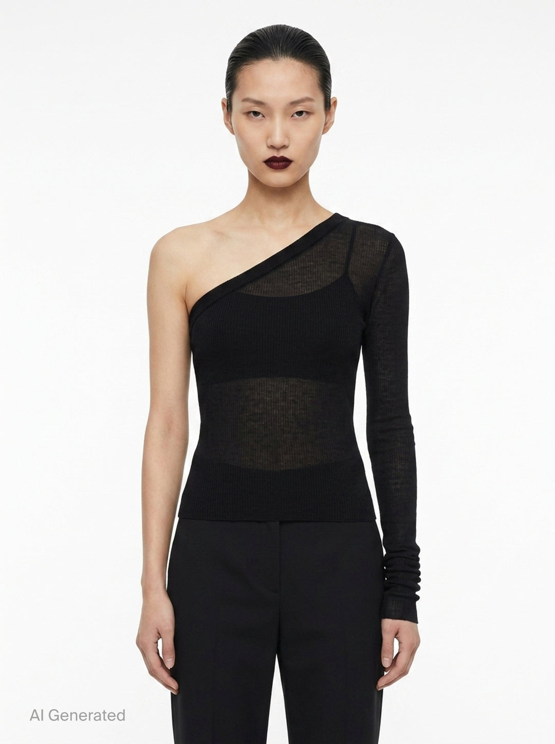 One Shoulder Knit Top | Rick Owens | Club21 - front