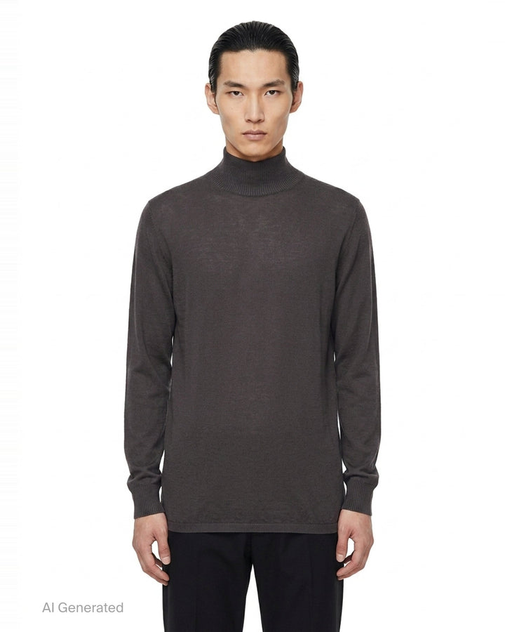 Oversized Lightweight Turtleneck Sweater | Rick Owens | Club21 - front