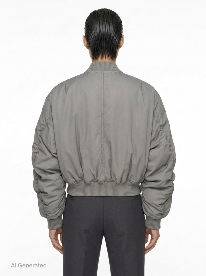 Secchia Flight Cotton Nylon Blouson | Rick Owens | Club21 - back