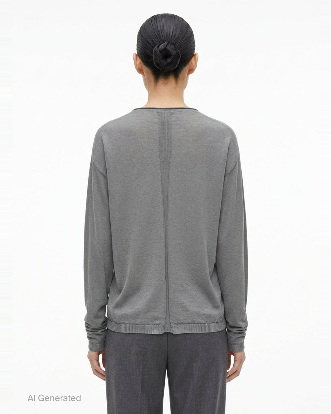 Slashed Oversized Lightweight Pull | Rick Owens | Club21 - back